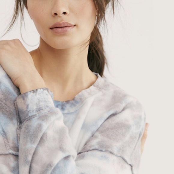 Free People Kelly Washed Set in Ocean Blue Combo sz  xs NWT $168R - Picture 11 of 11